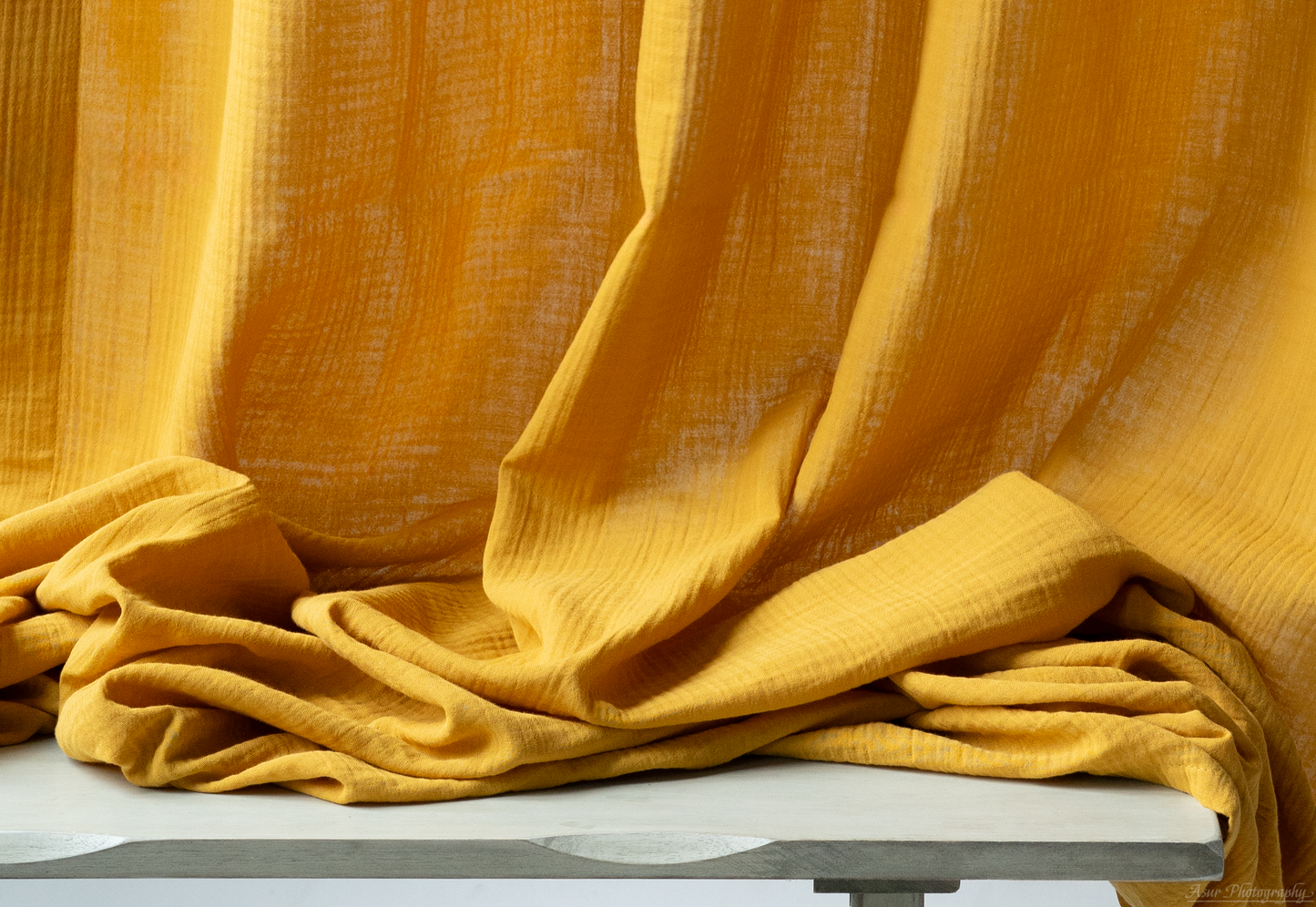 Mustard Yellow Curtains | From Soft And Semi-Sheer %100 Organic Cotton Muslin