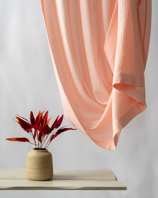 Powder Pink Muslin Curtain | Color 04/69