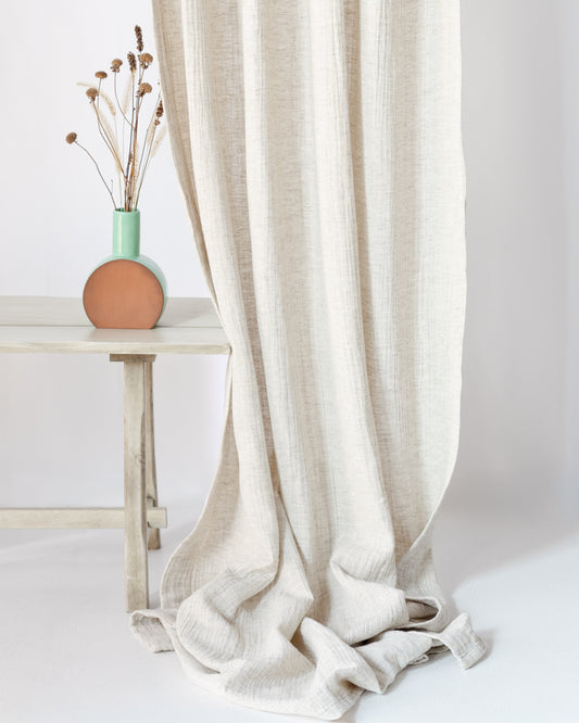 Undyed Cotton Hemp Blend Curtain