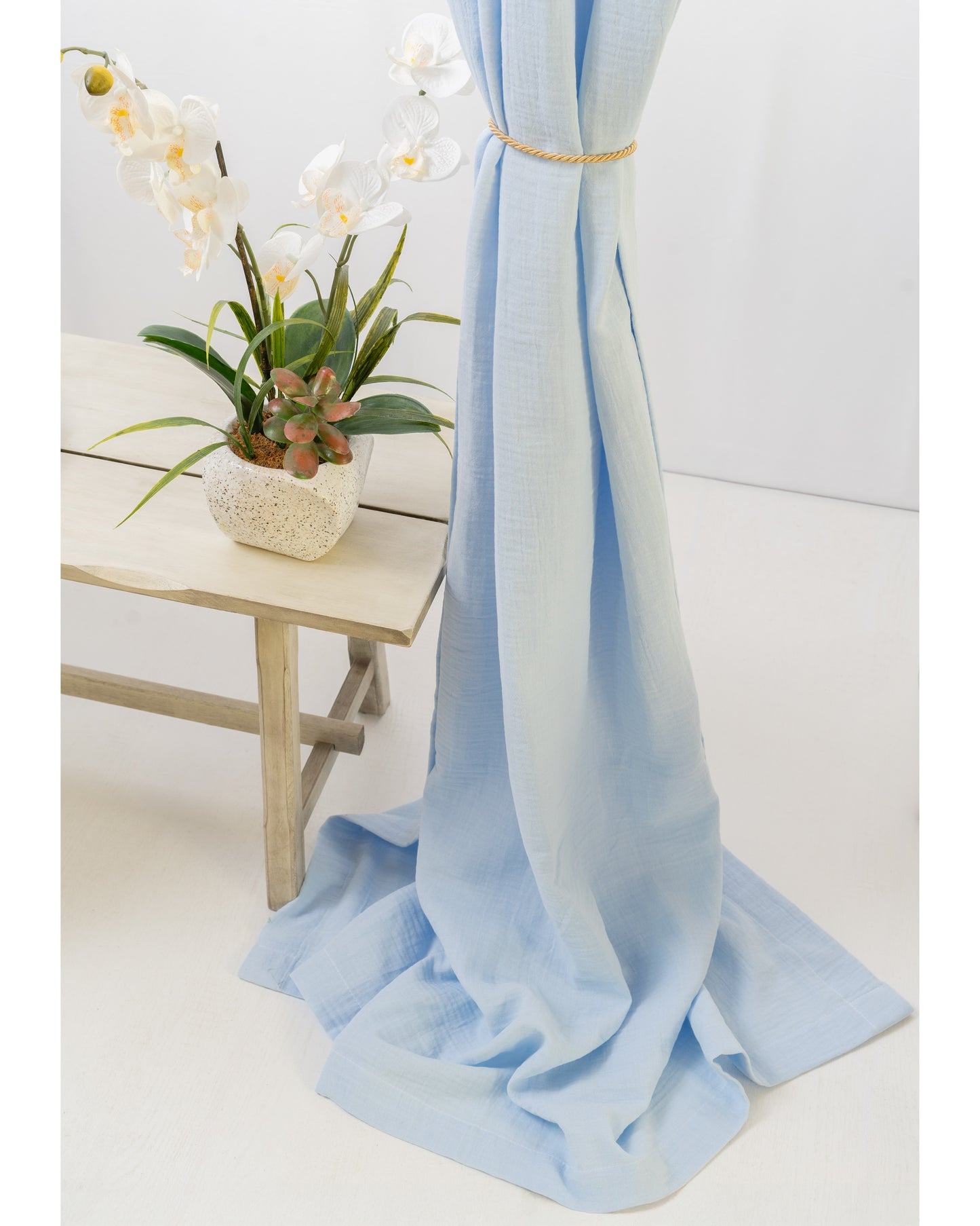 Light Green Muslin Curtain | Color 50/69