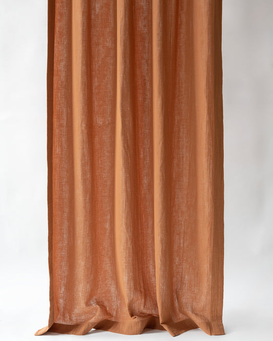 Terracotta Muslin Curtain | Color 36/69