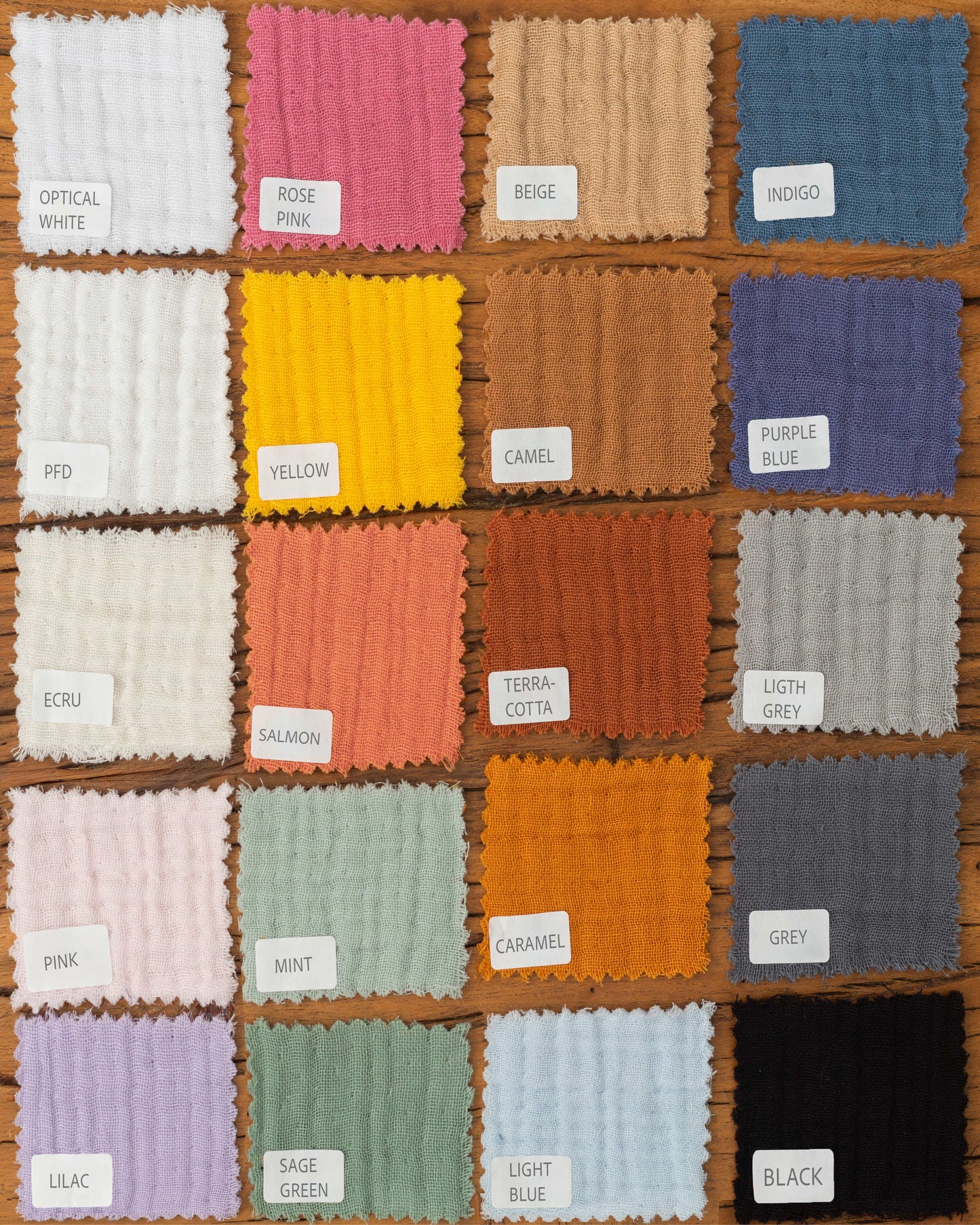 4 Layer Muslin Curtain | Yellow