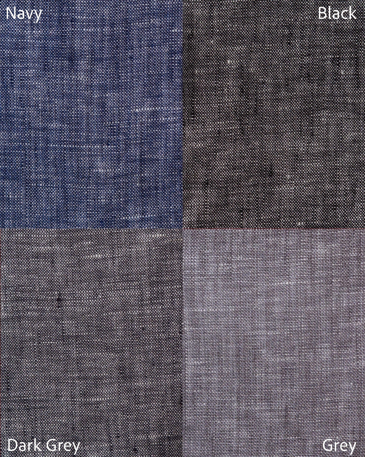 Black Linen Curtain | Light Weight | Yarn Dyed