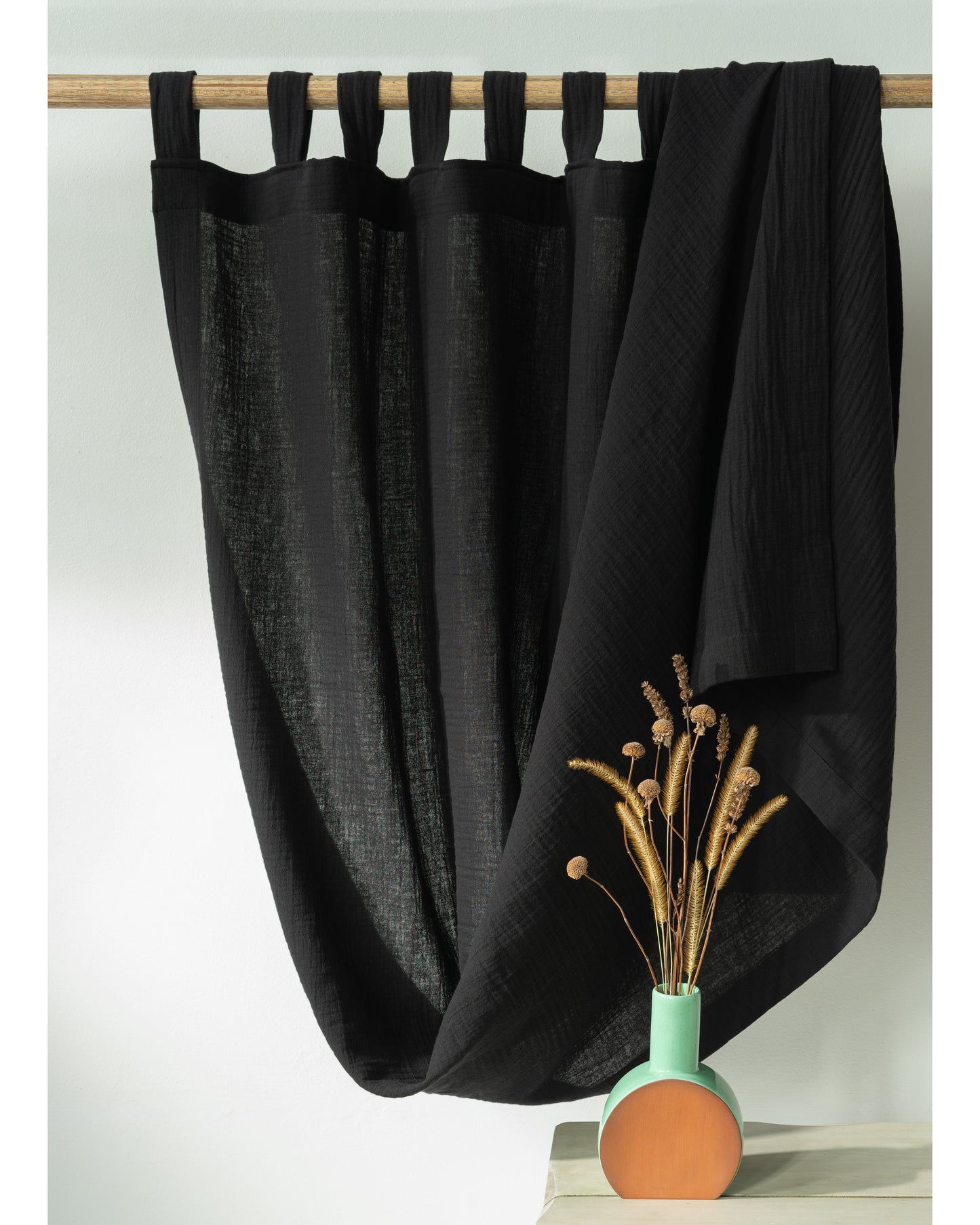 Black Muslin Curtain | Color 69/69