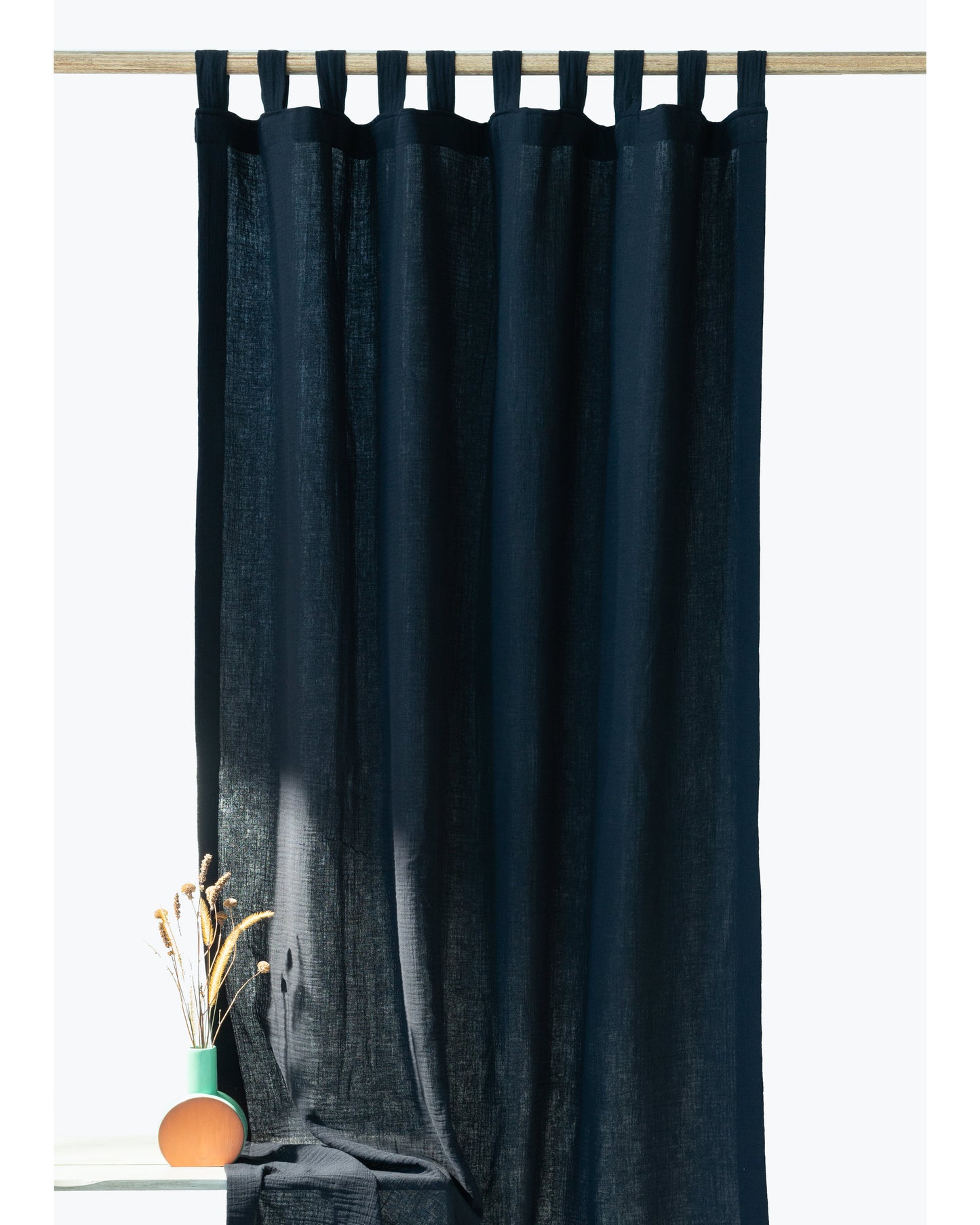 Black Muslin Curtain | Color 69/69