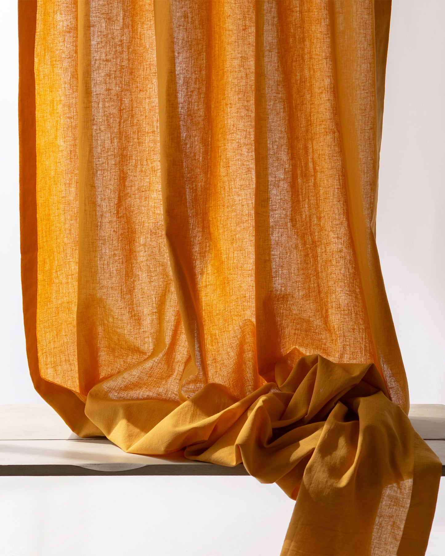 Mustard Yellow Cotton Linen Curtain