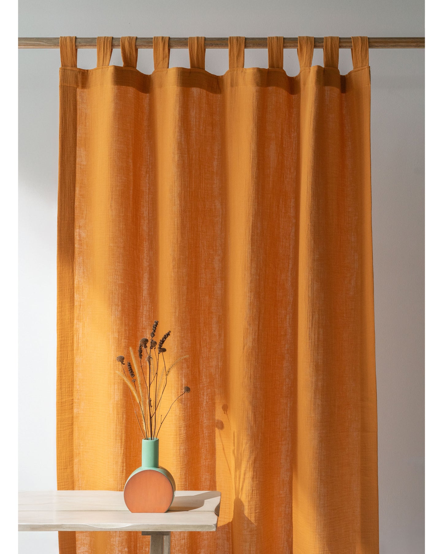 Caramel Muslin Curtain | Color 43/69