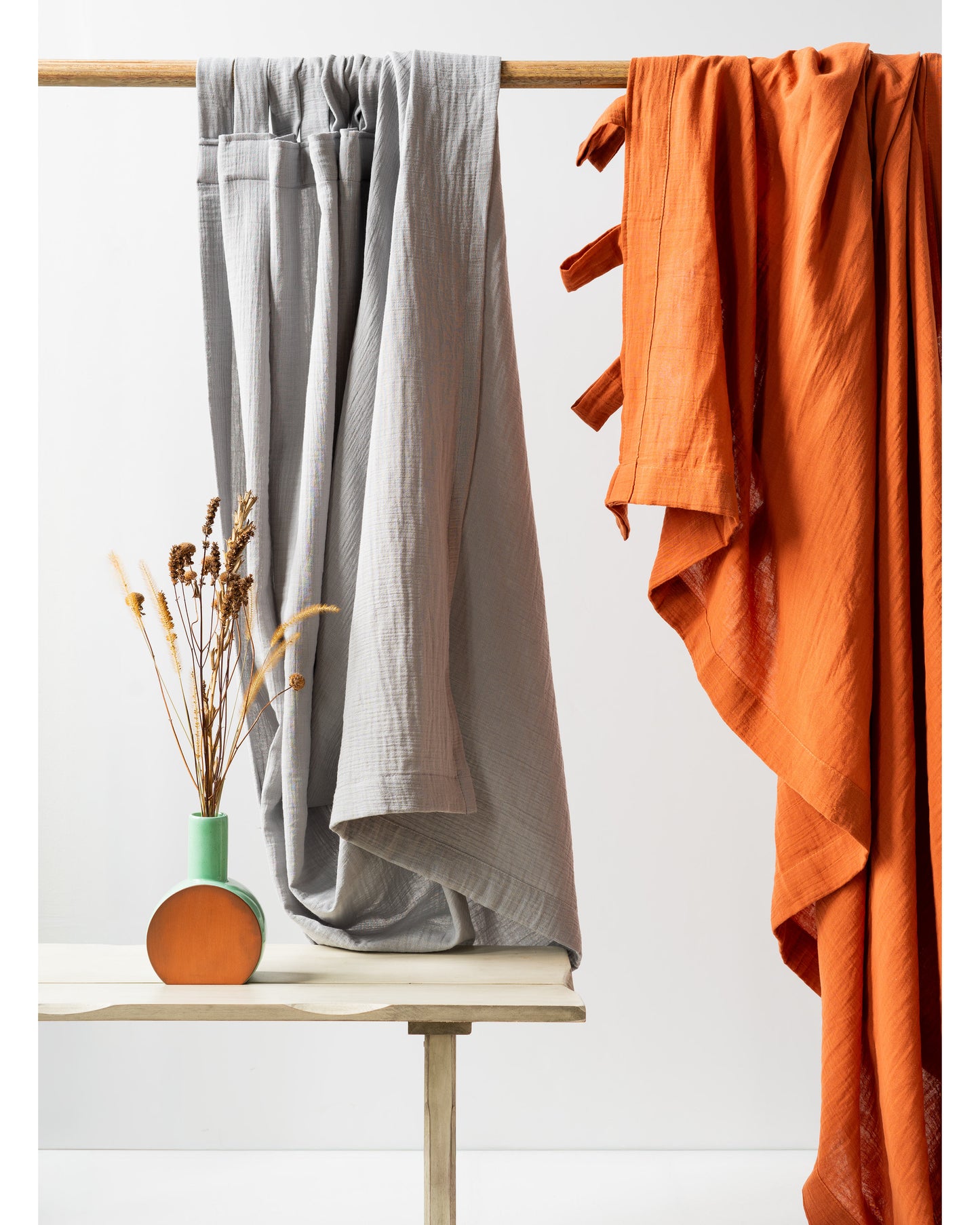 Baby Blue Muslin Curtain | Color 60/69