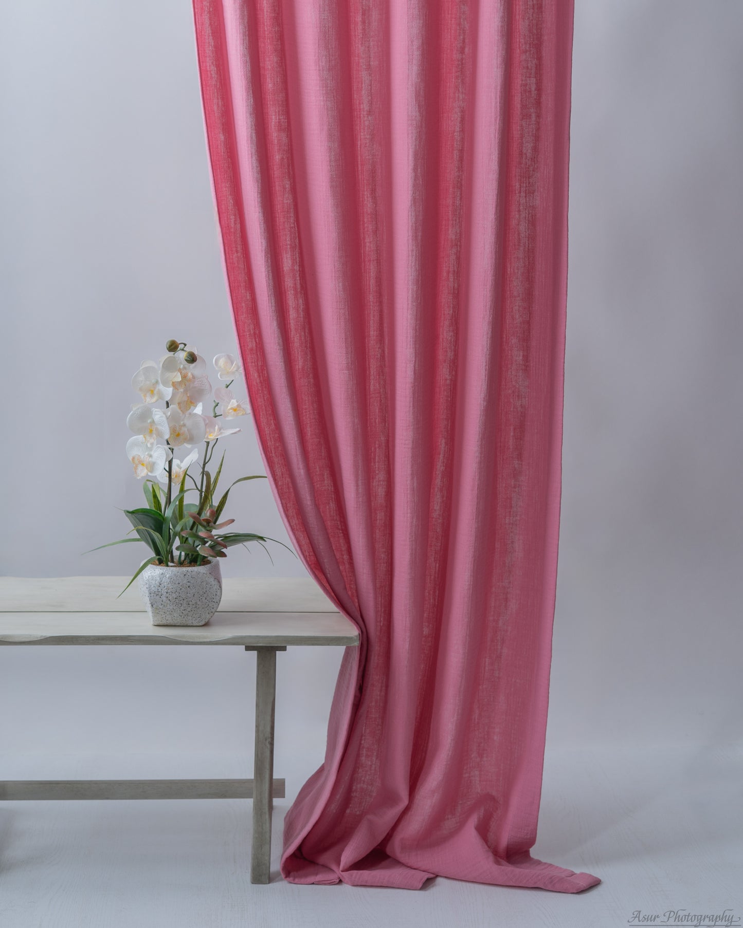 Rose Pink Muslin Curtain | Color 13/69