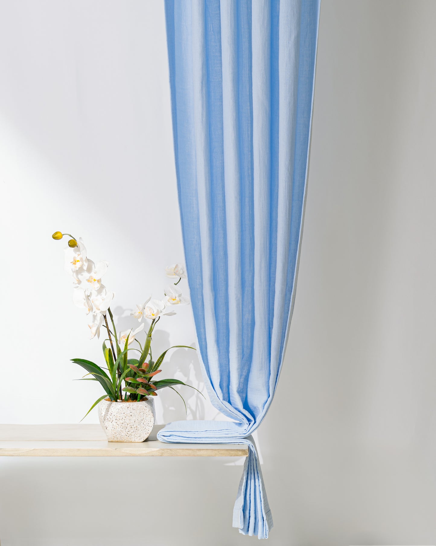Baby Blue Muslin Curtain | Color 60/69