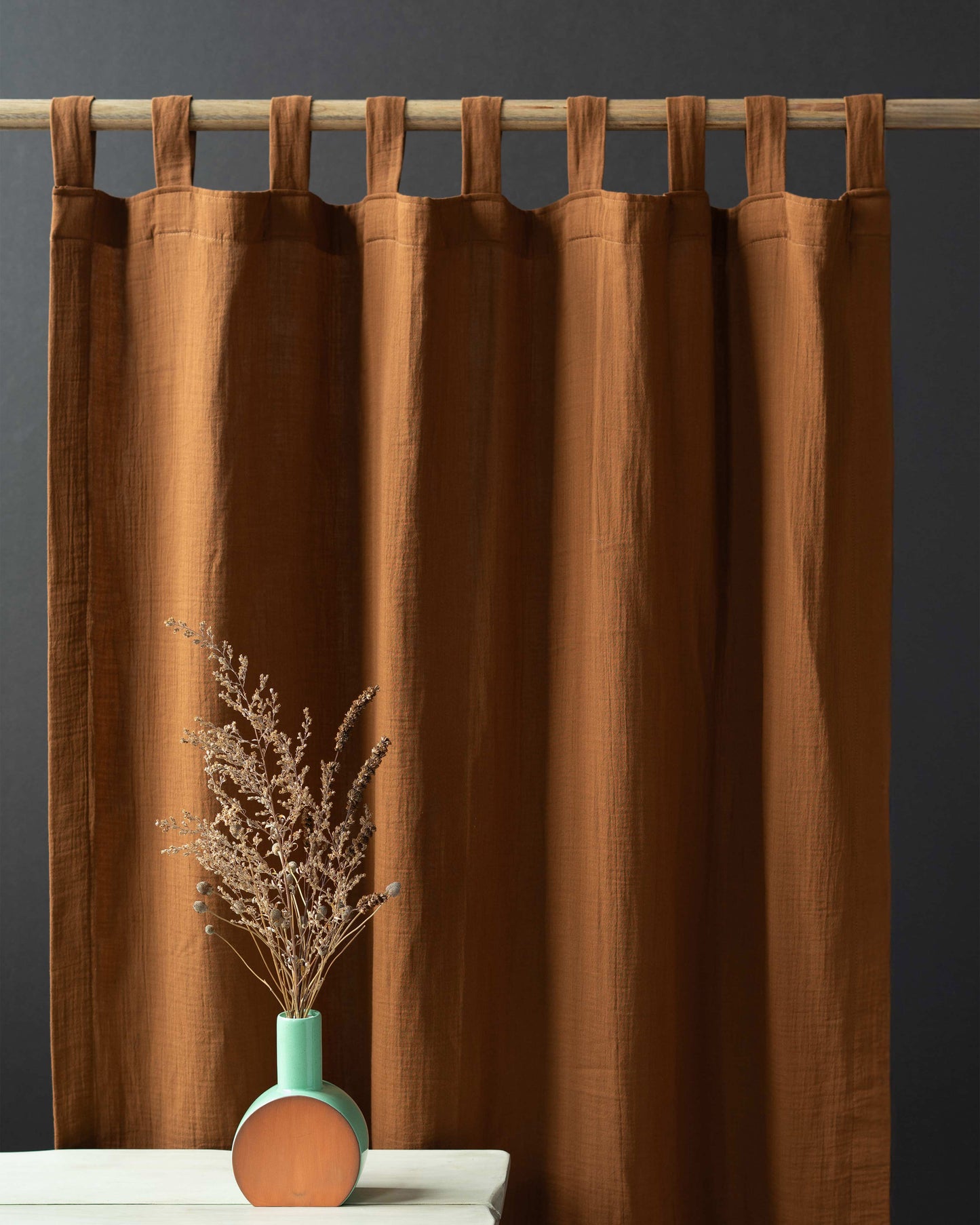 Brown Muslin Curtain | Color 40/69