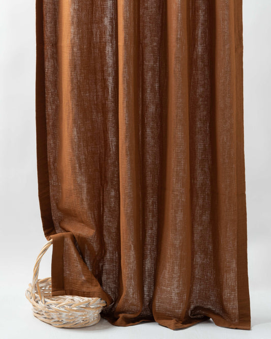 Brown Muslin Curtain | Color 40/69
