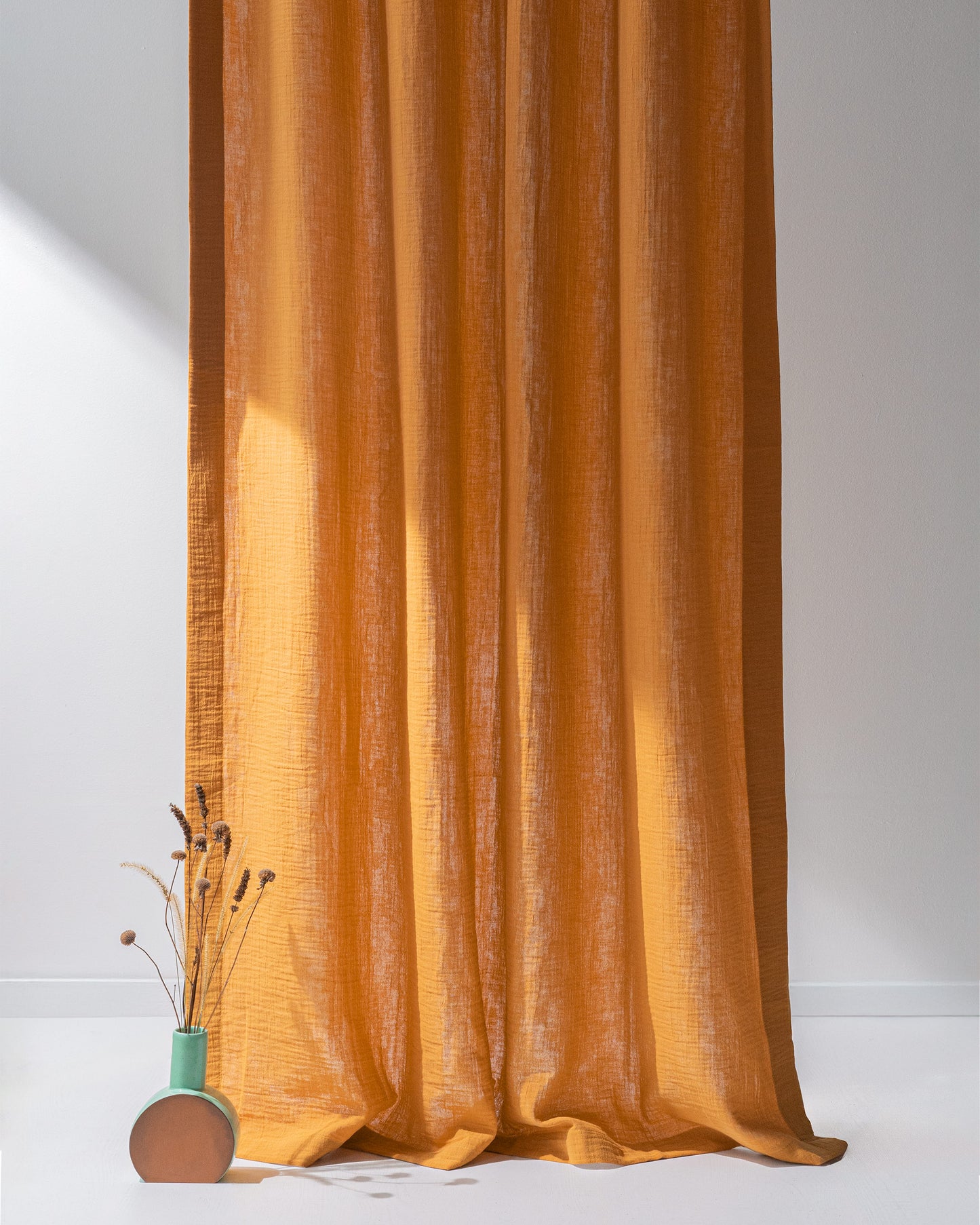Caramel Muslin Curtain | Color 43/69
