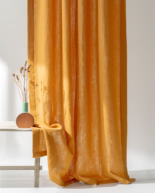 Caramel Muslin Curtain | Color 43/69