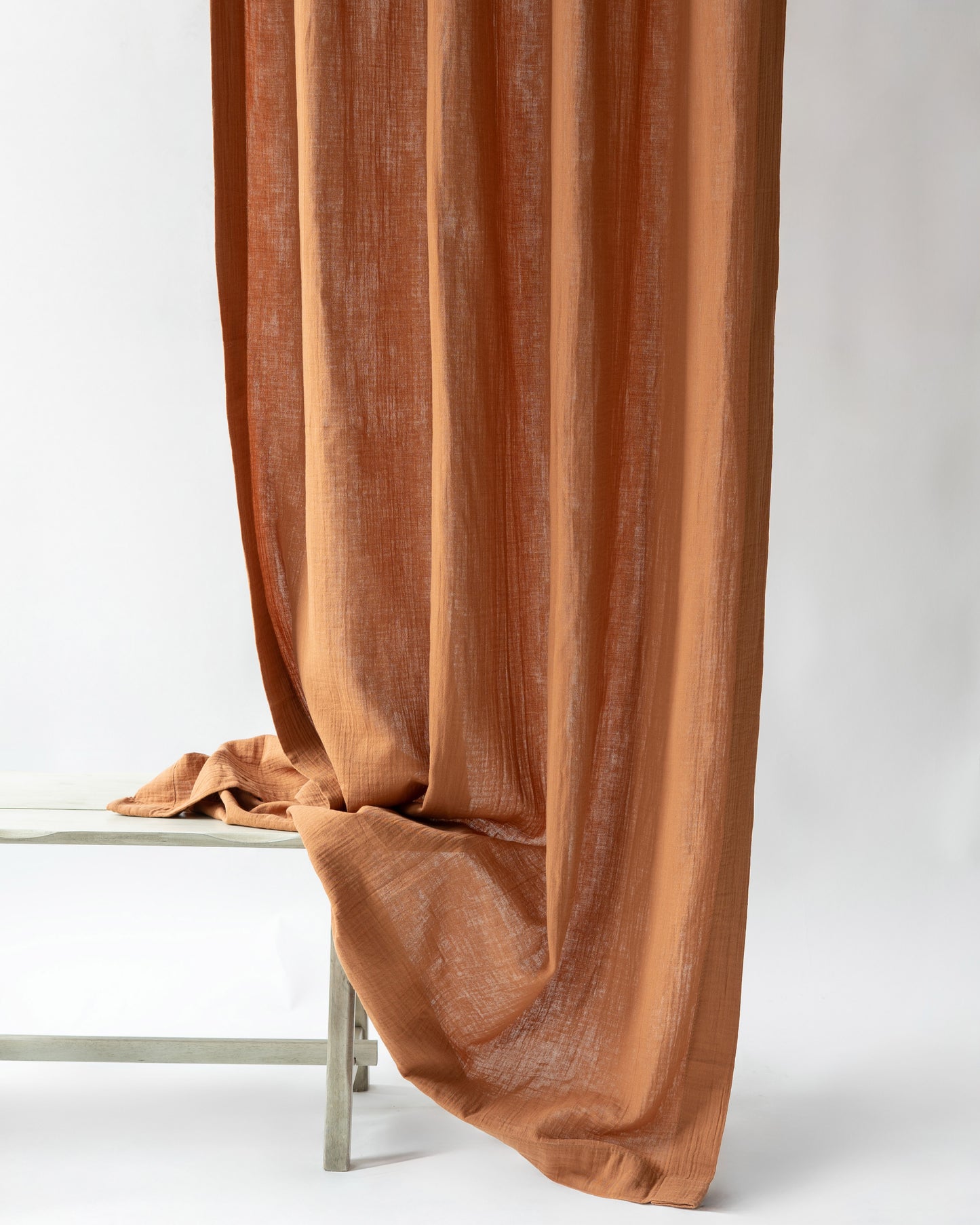 Terracotta Muslin Curtain | Color 36/69