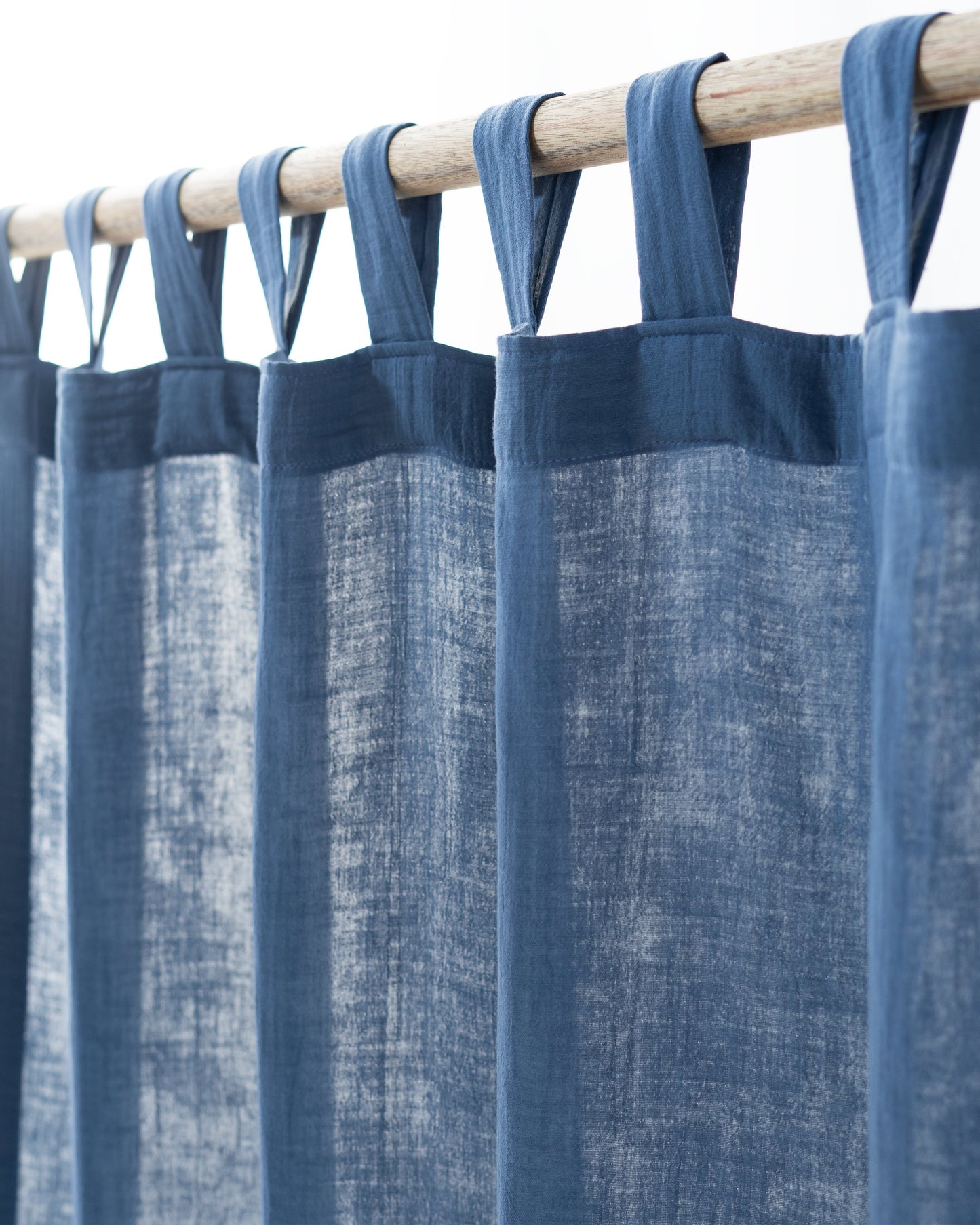 Denim Blue Muslin Curtain | Color 63/69
