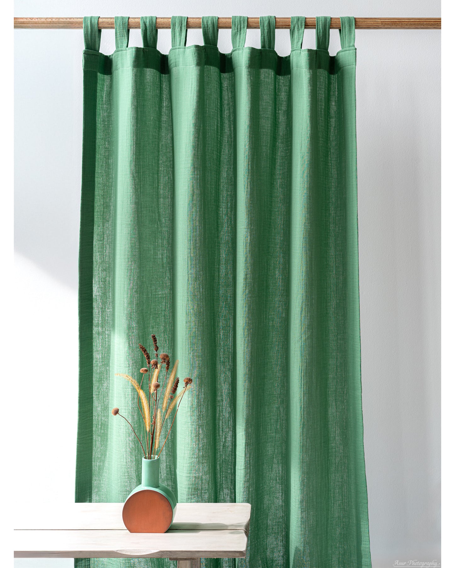 Green Muslin Curtain | Color 52/69