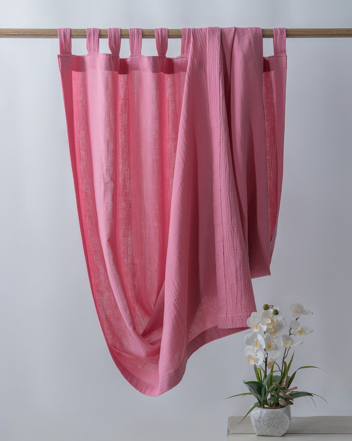 Rose Pink Muslin Curtain | Color 13/69