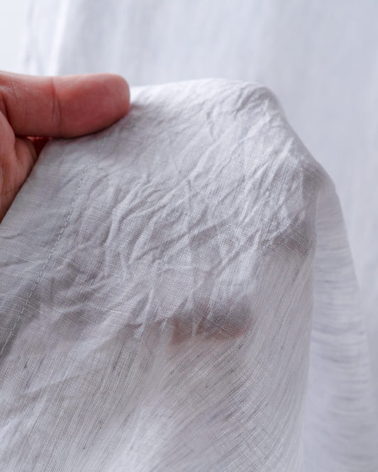 Light Grey Linen Curtain | Light Weight | Yarn Dyed