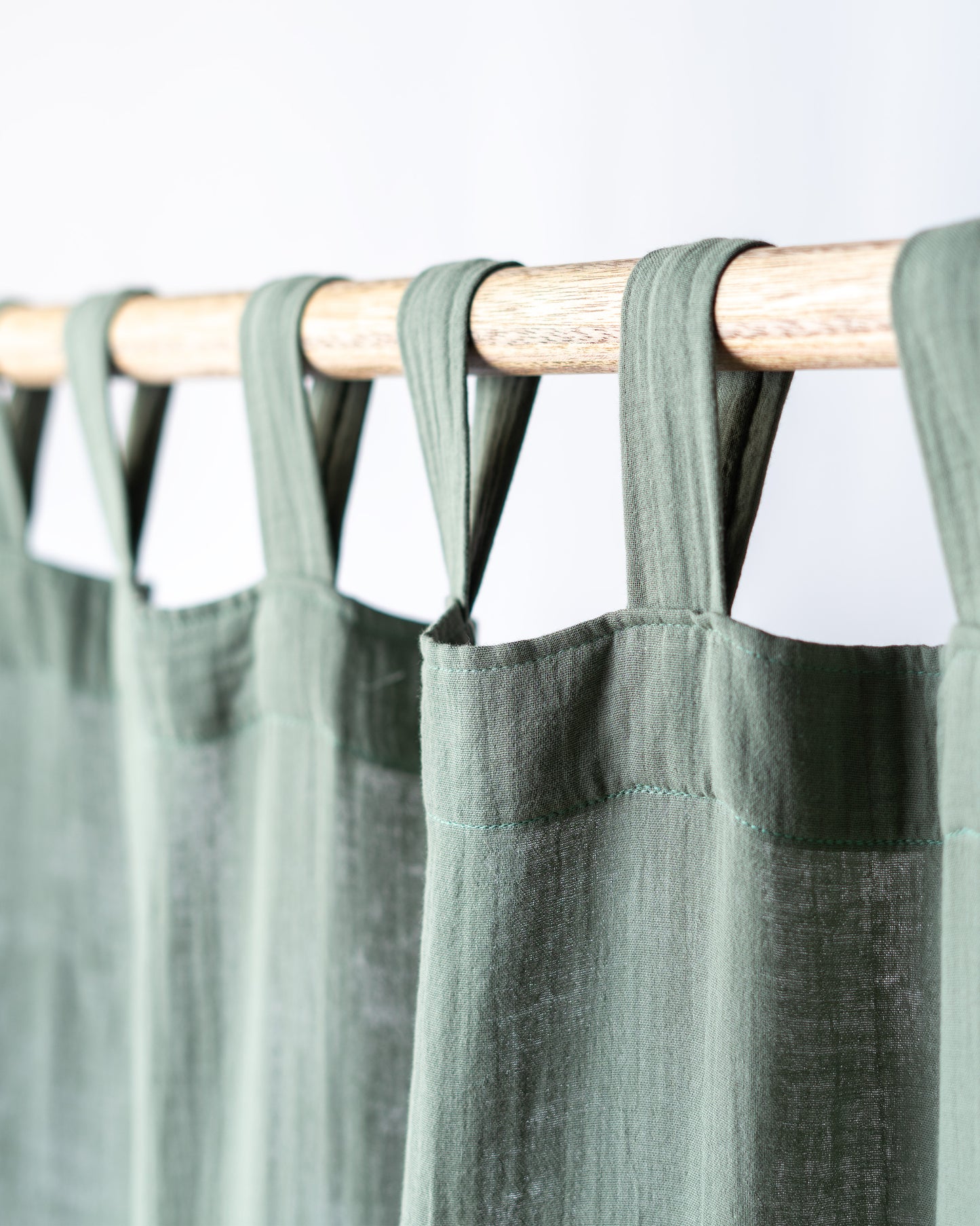 Khaki Green Muslin Curtain | Color 51/69
