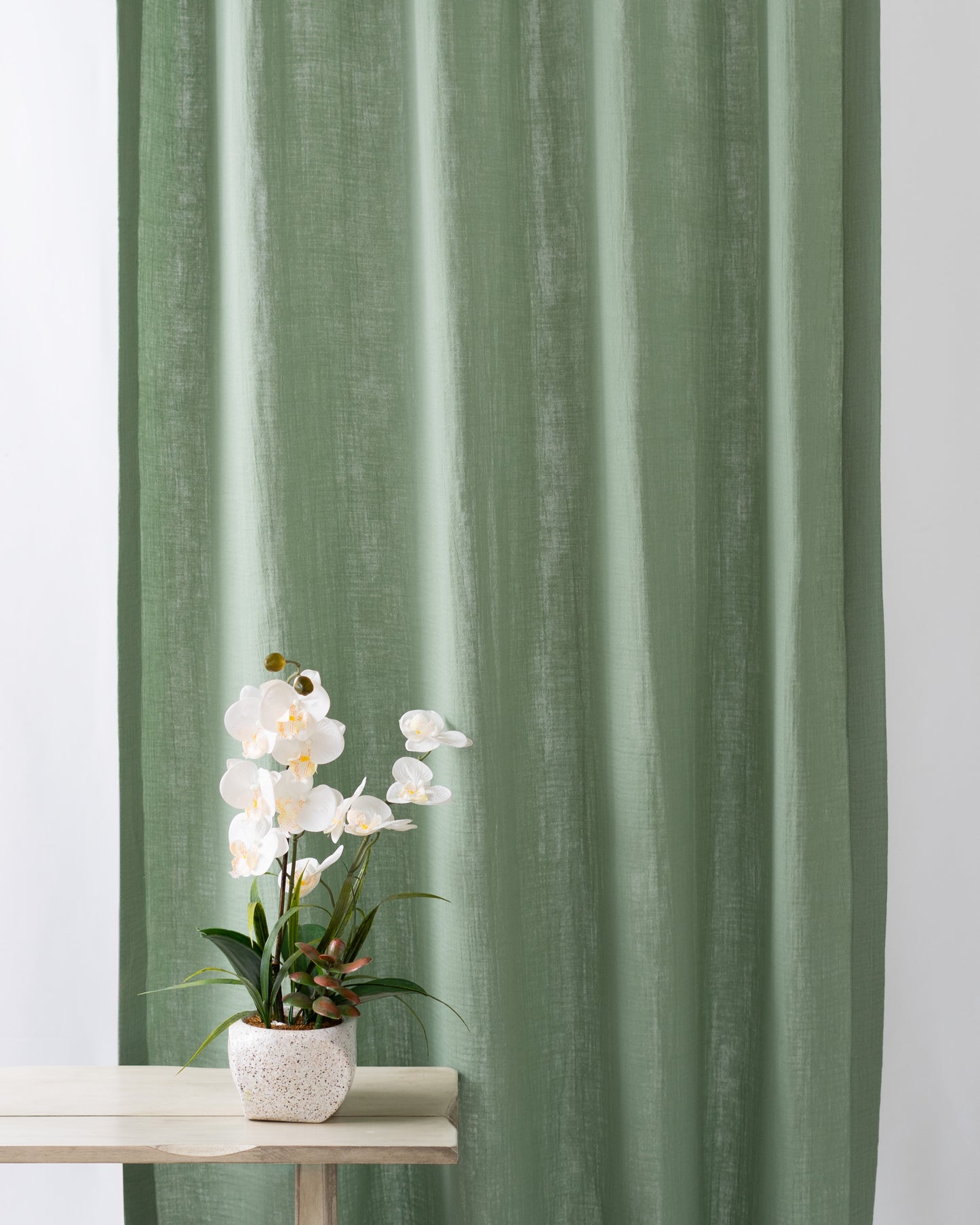 Light Green Muslin Curtain | Color 50/69
