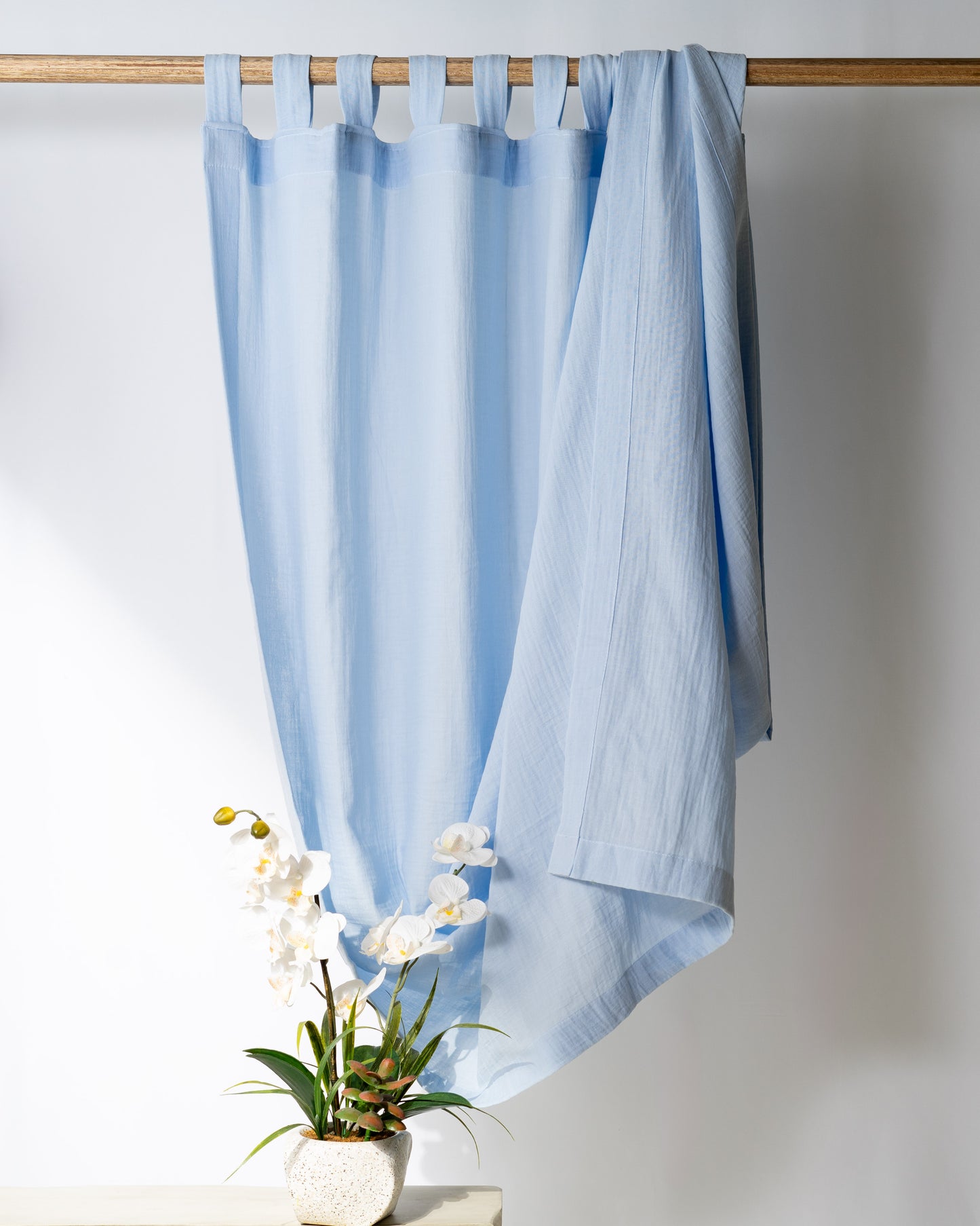 Baby Blue Muslin Curtain | Color 60/69