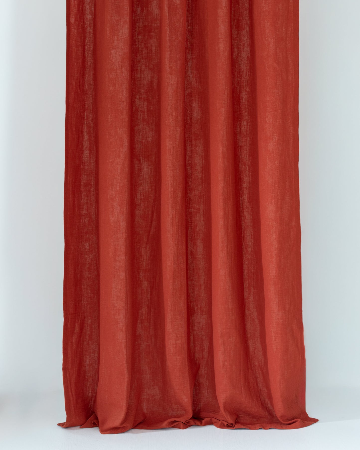 Brick Red Muslin Curtain | Color 31/69