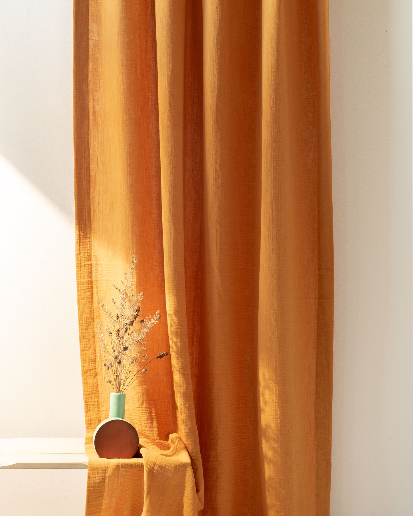Caramel Muslin Curtain | Color 43/69
