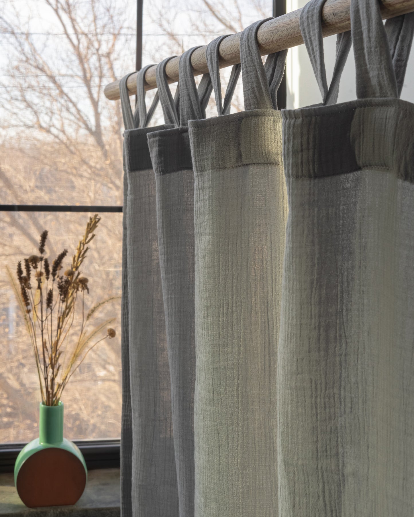 Light Grey Muslin Curtain | Color 58/69