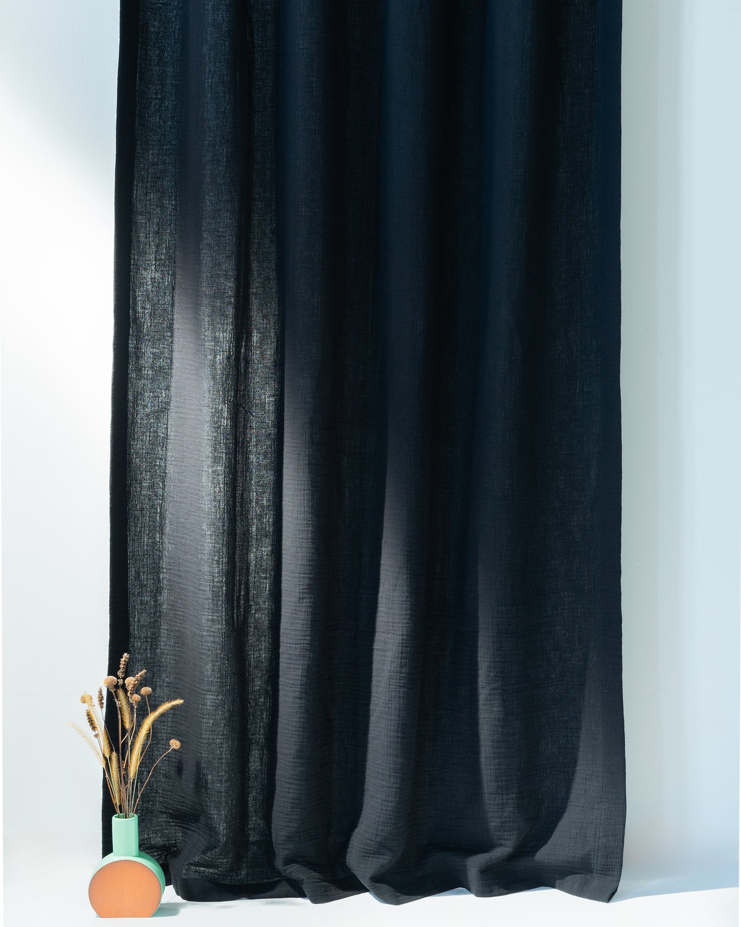 Black Muslin Curtain | Color 69/69