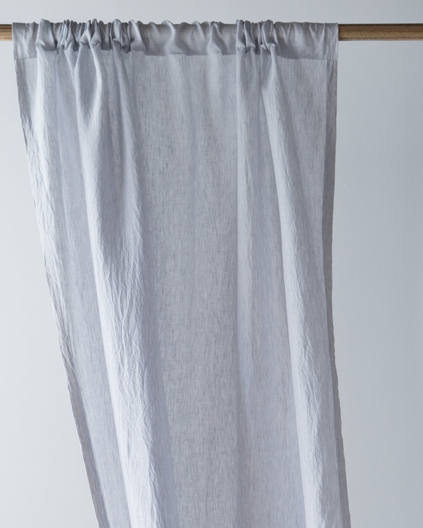 Light Grey Linen Curtain | Light Weight | Yarn Dyed