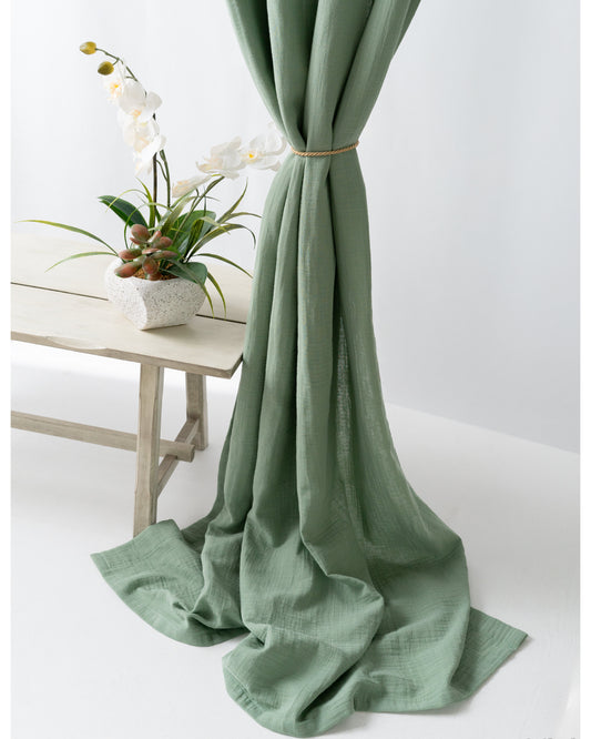 Light Green Muslin Curtain | Color 50/69