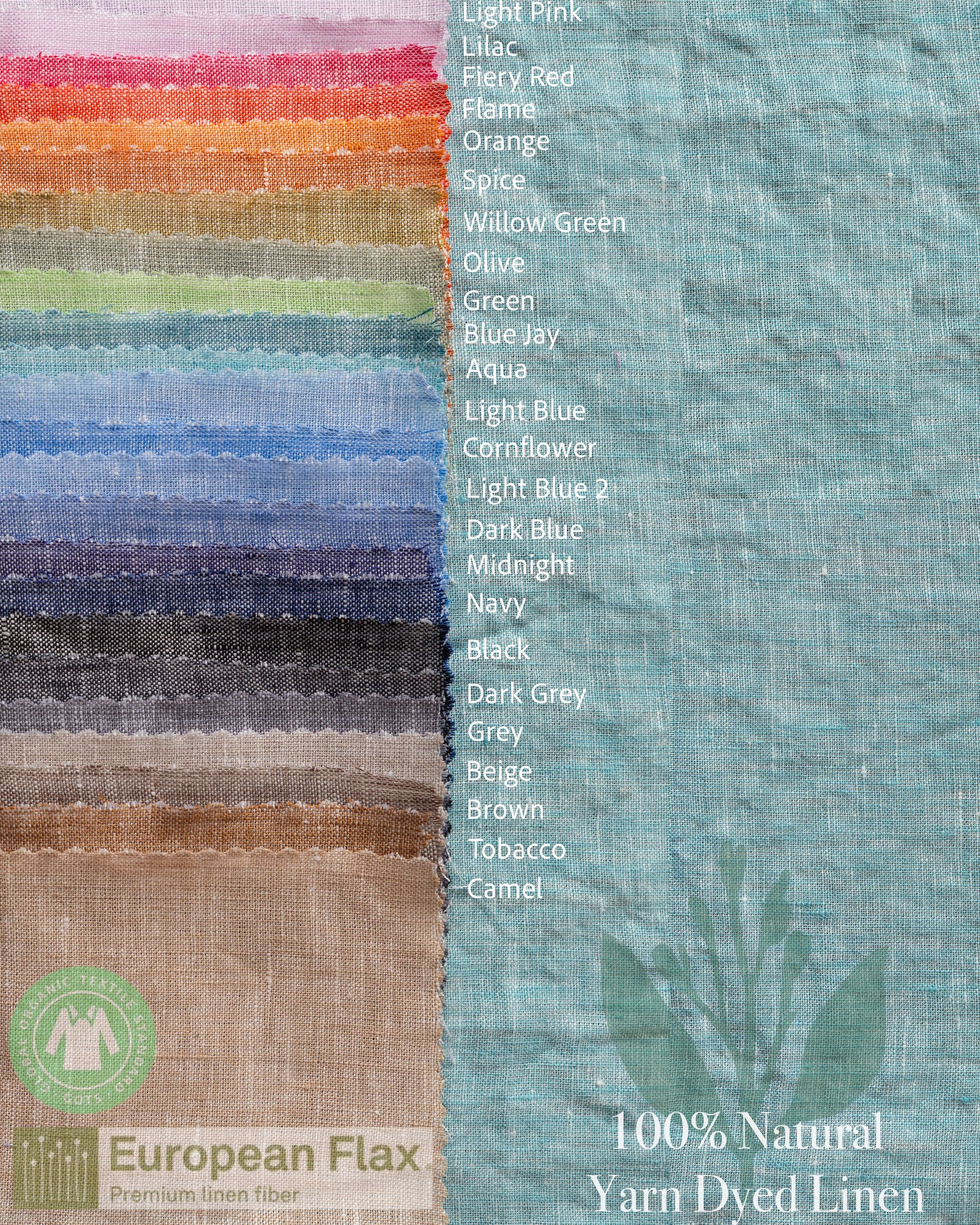 Black Linen Curtain | Light Weight | Yarn Dyed