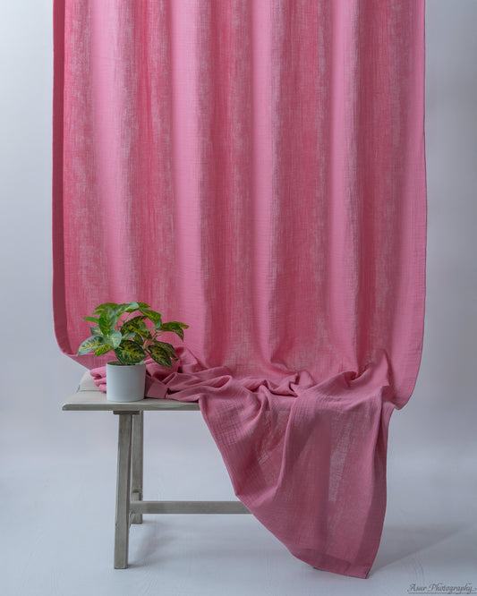 Rose Pink Muslin Curtain | Color 13/69