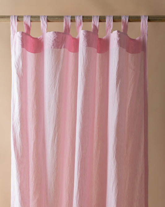 Light Pink Linen Curtain | Light Weight | Yarn Dyed