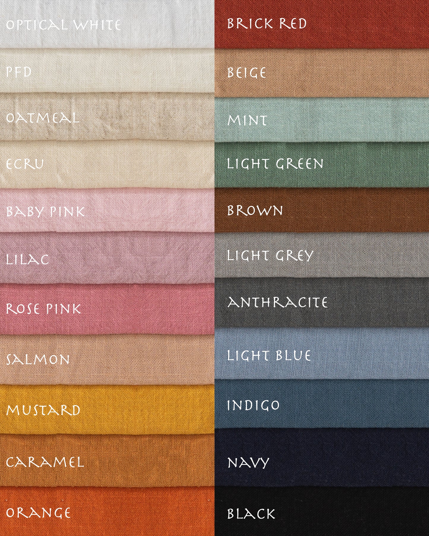 Beige Cotton Linen Curtain