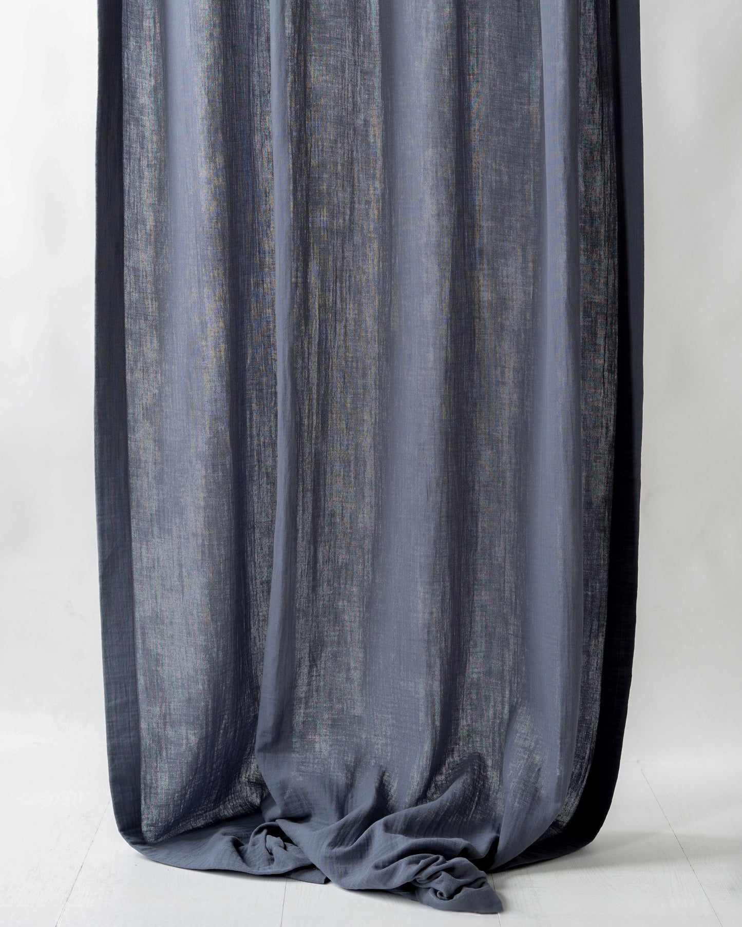 Dark Slate Grey Muslin Curtain | Color 59/69