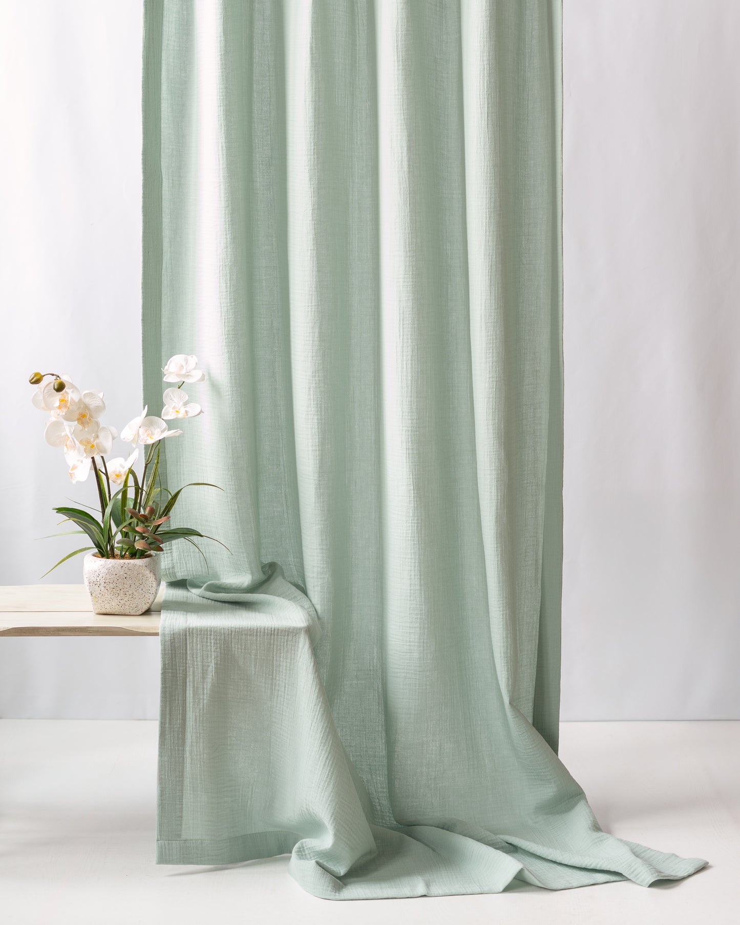 Mint Muslin Curtain | Color 49/69