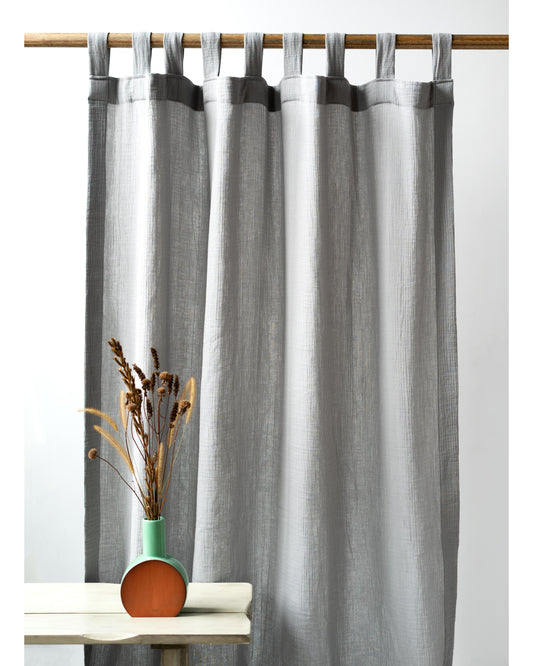 Light Grey Muslin Curtain | Color 58/69