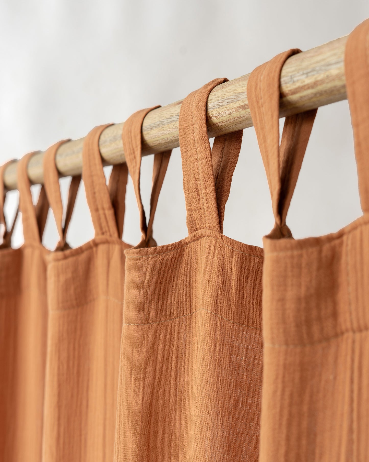 Terracotta Muslin Curtain | Color 36/69