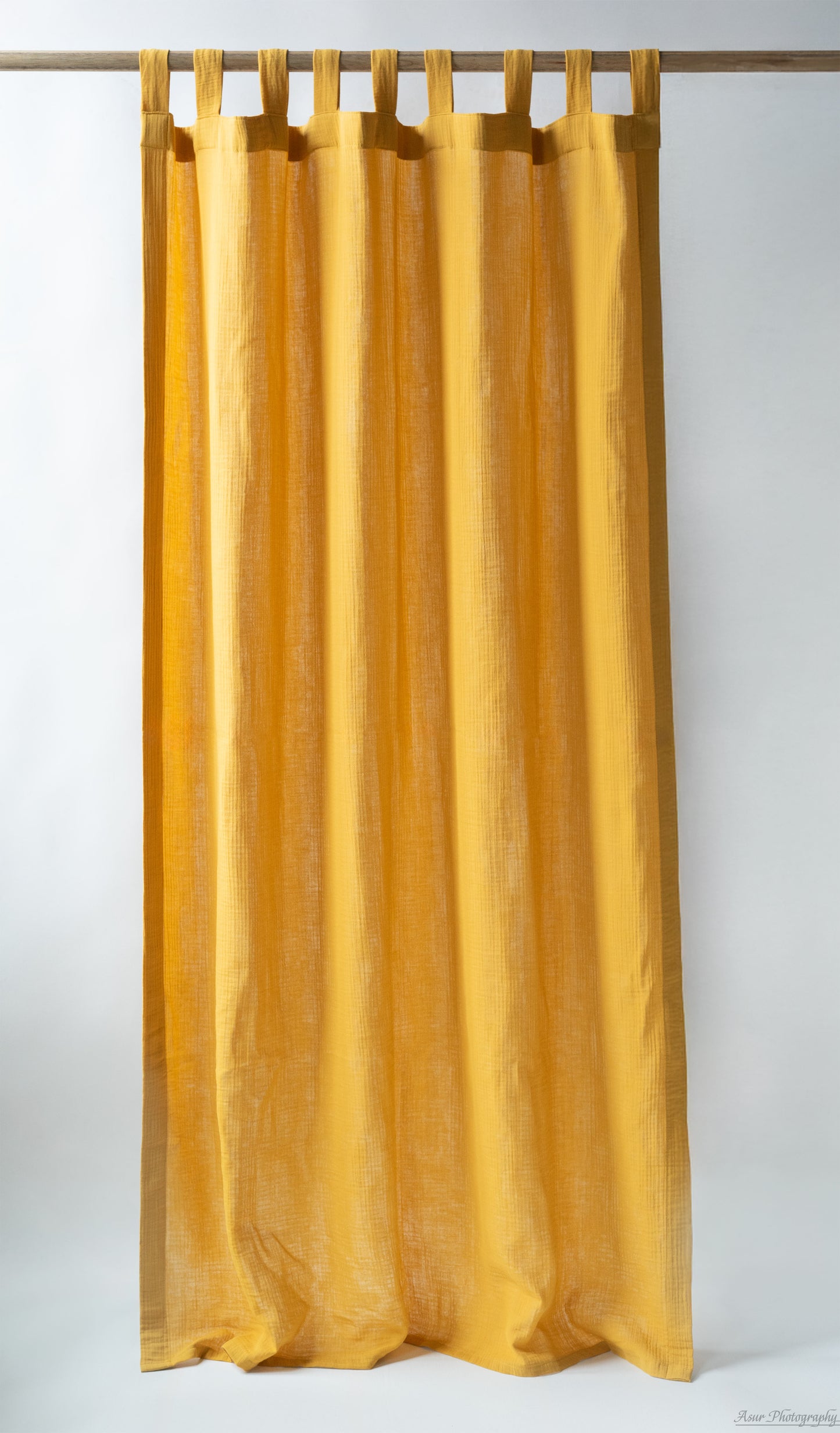 Mustard Yellow Muslin Curtains - 42/69
