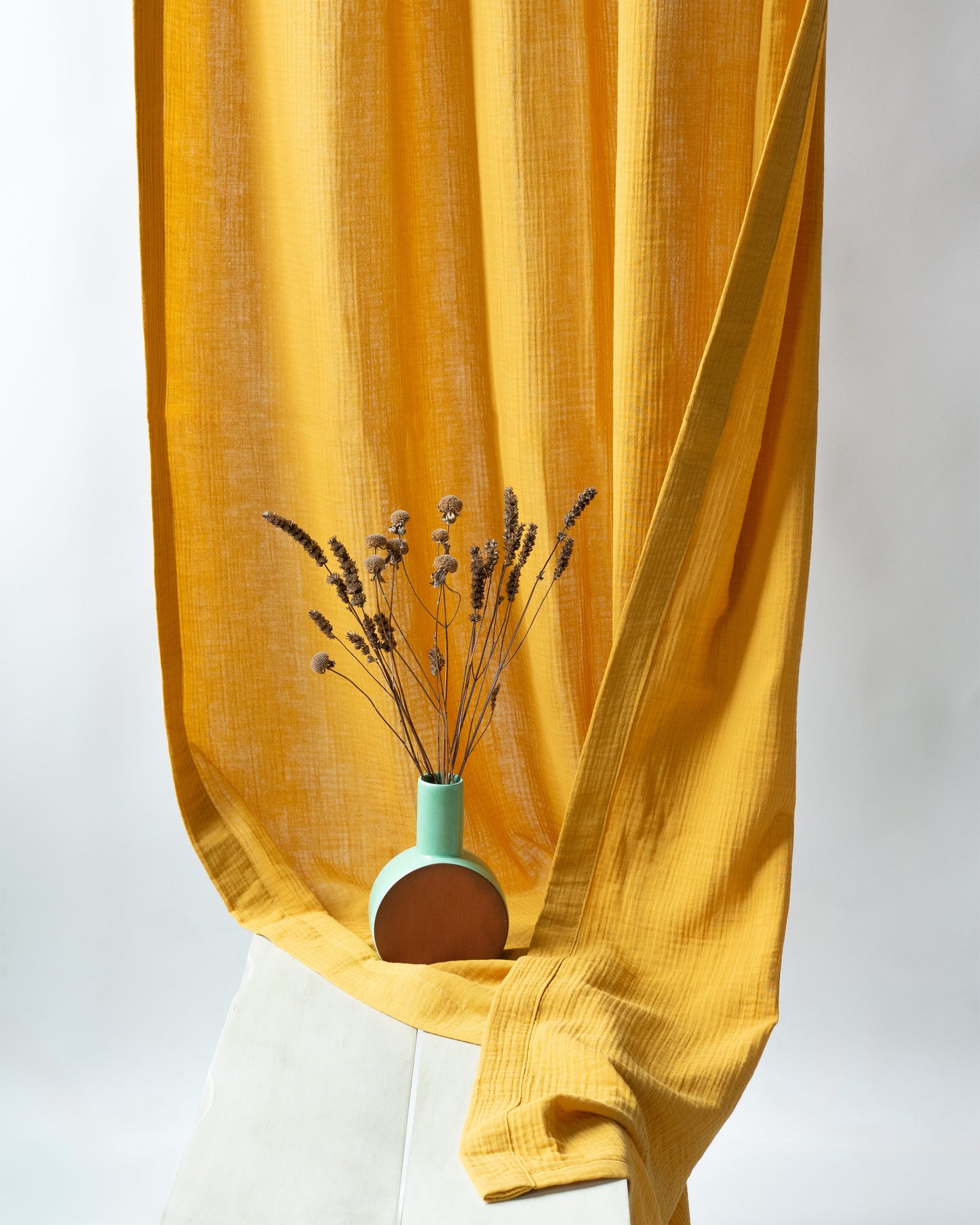 Mustard Yellow Muslin Curtain | Color 42/69