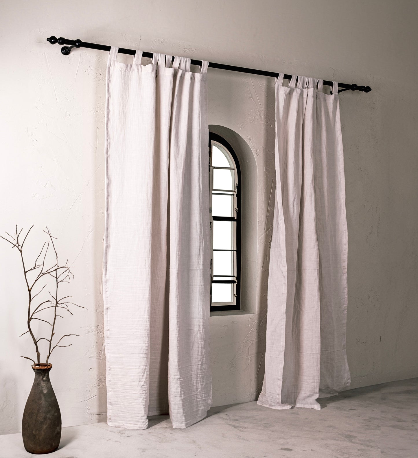 Off White Curtain, 54 Inches Width Curtain, OEKO-TEX® Certified, 100% Cotton