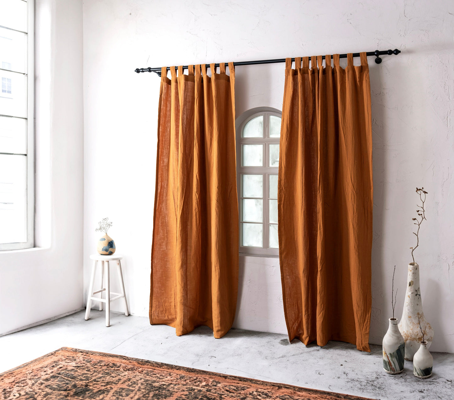 Terracotta Curtains, OEKO-TEX® Certified, 100% Cotton